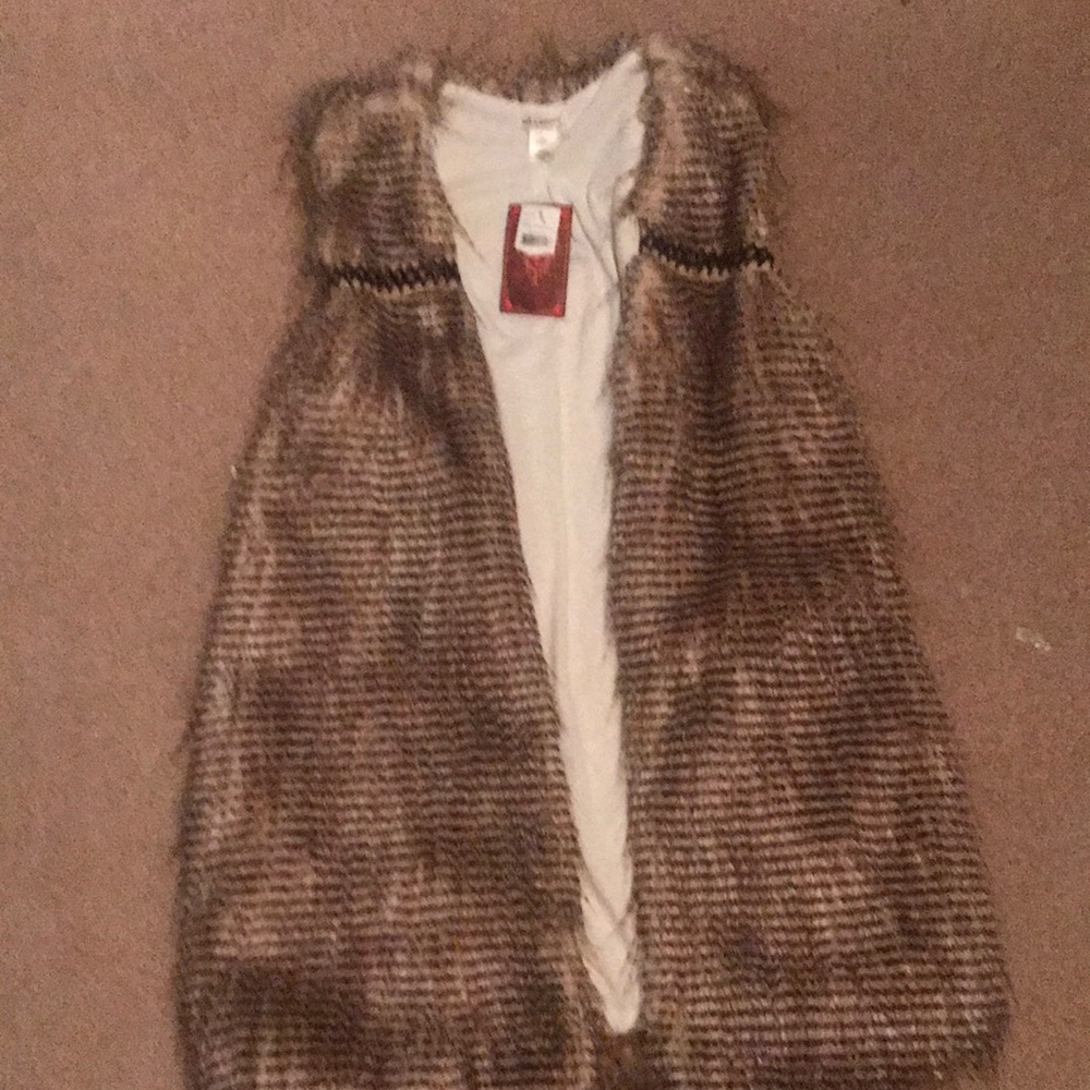 NWT fur vest